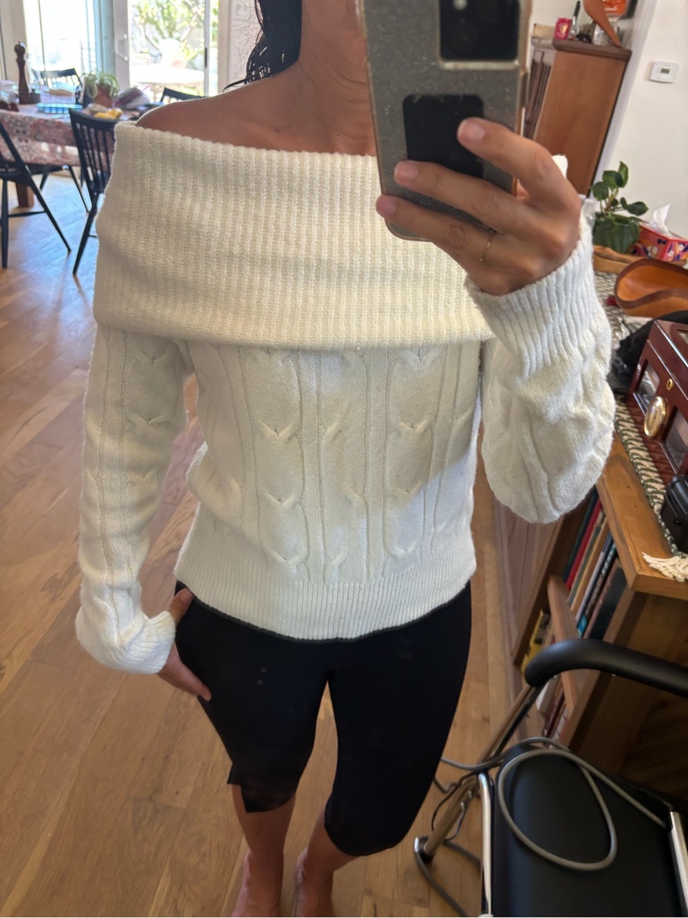Madden Girl off shoulder sweater